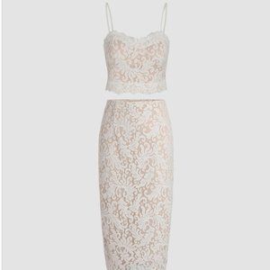 Lace Cami Top & Midi Skirt Set